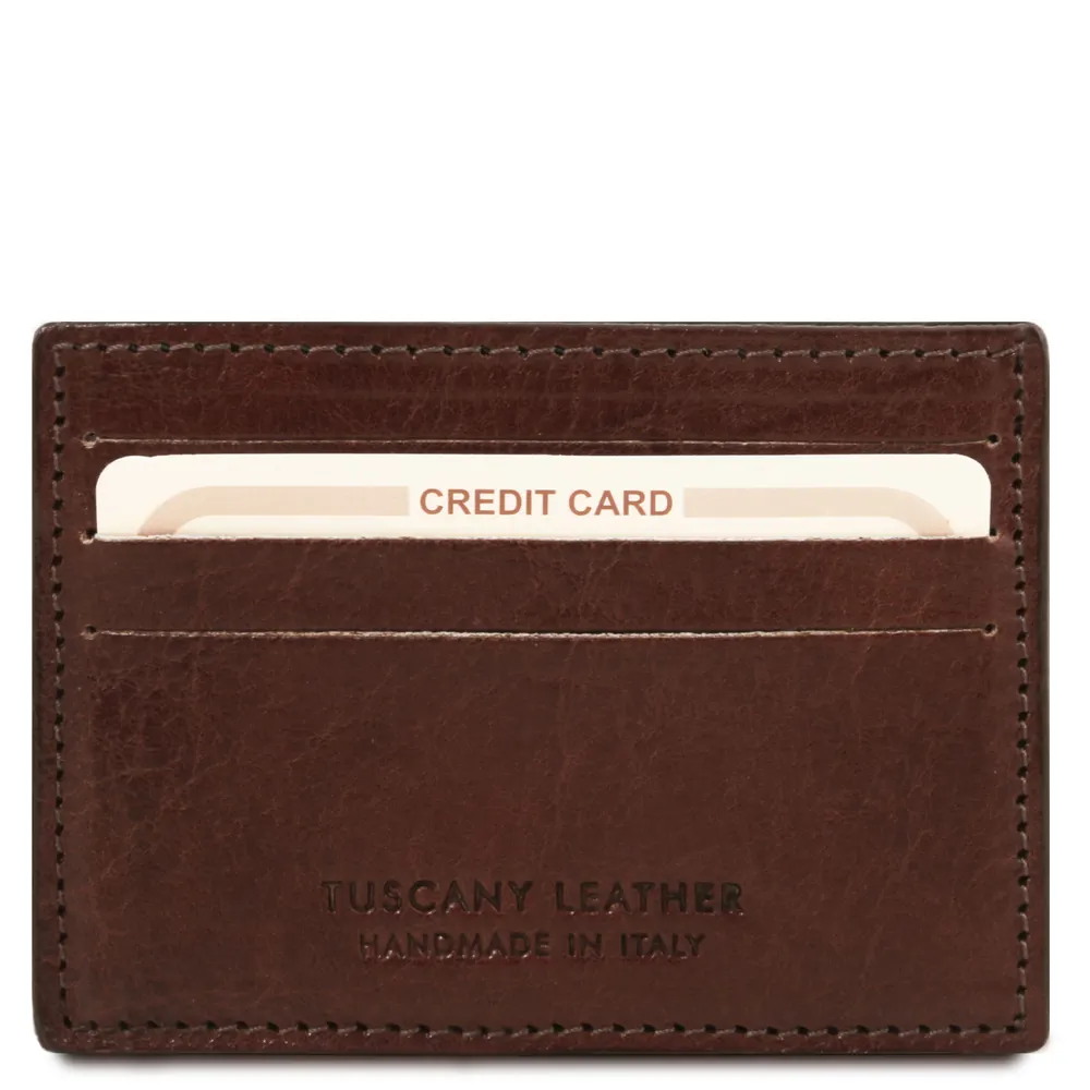 Exclusive leather credit/business card