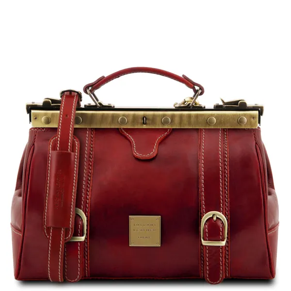 Monalisa Doctor gladstone leather bag with front straps