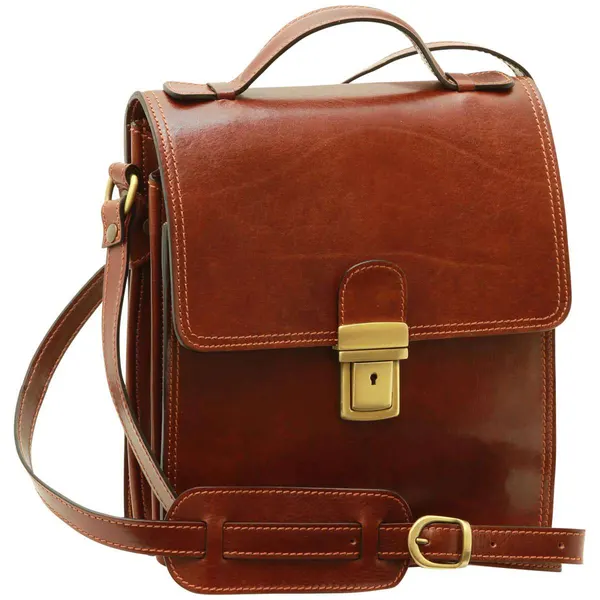 Leather Cross Body Satchel Bag