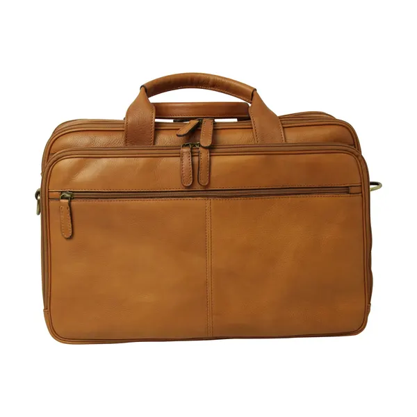 Leather computer briefcase