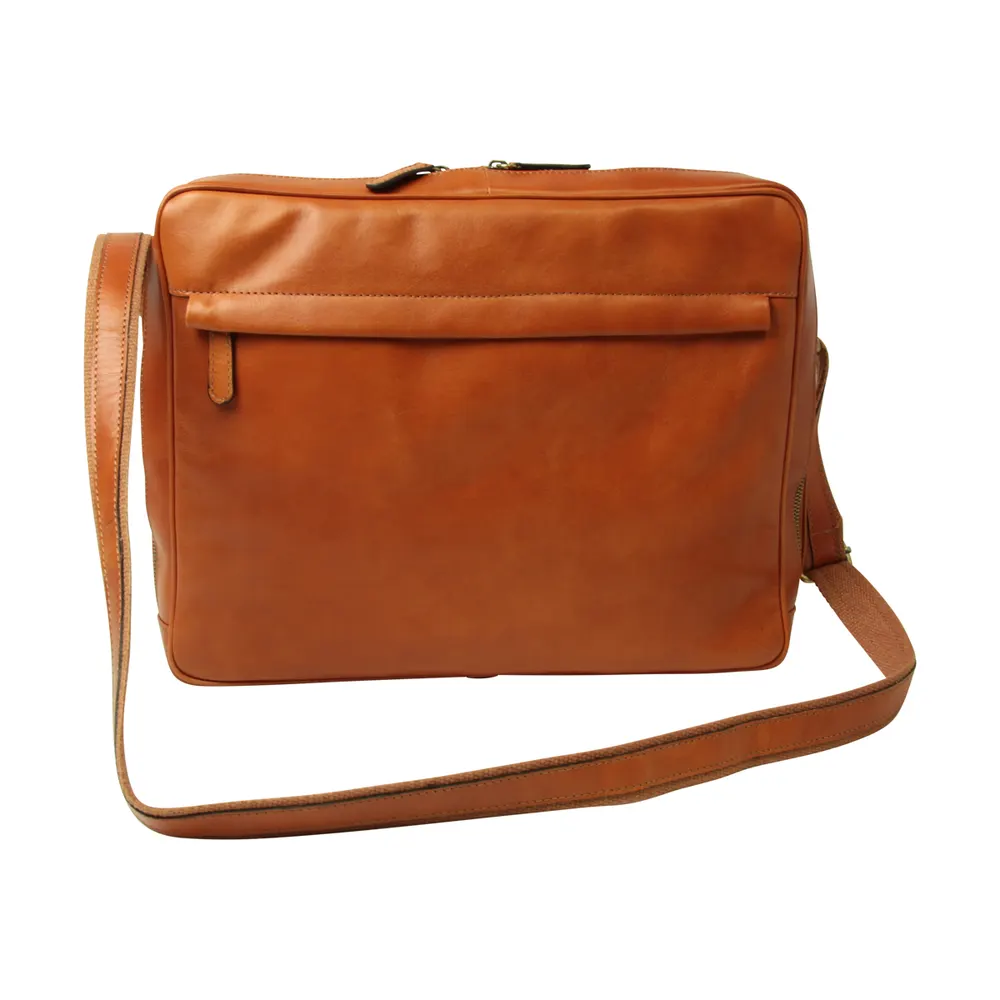 Vachetta Leather Messenger - Brown Colonial