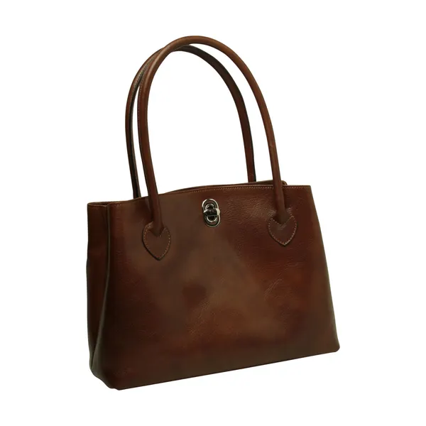 WOMEN'S BAG WITH TWO HANDLES IN FULL GRAIN LEATHER